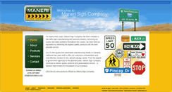 Desktop Screenshot of manerisignco.com